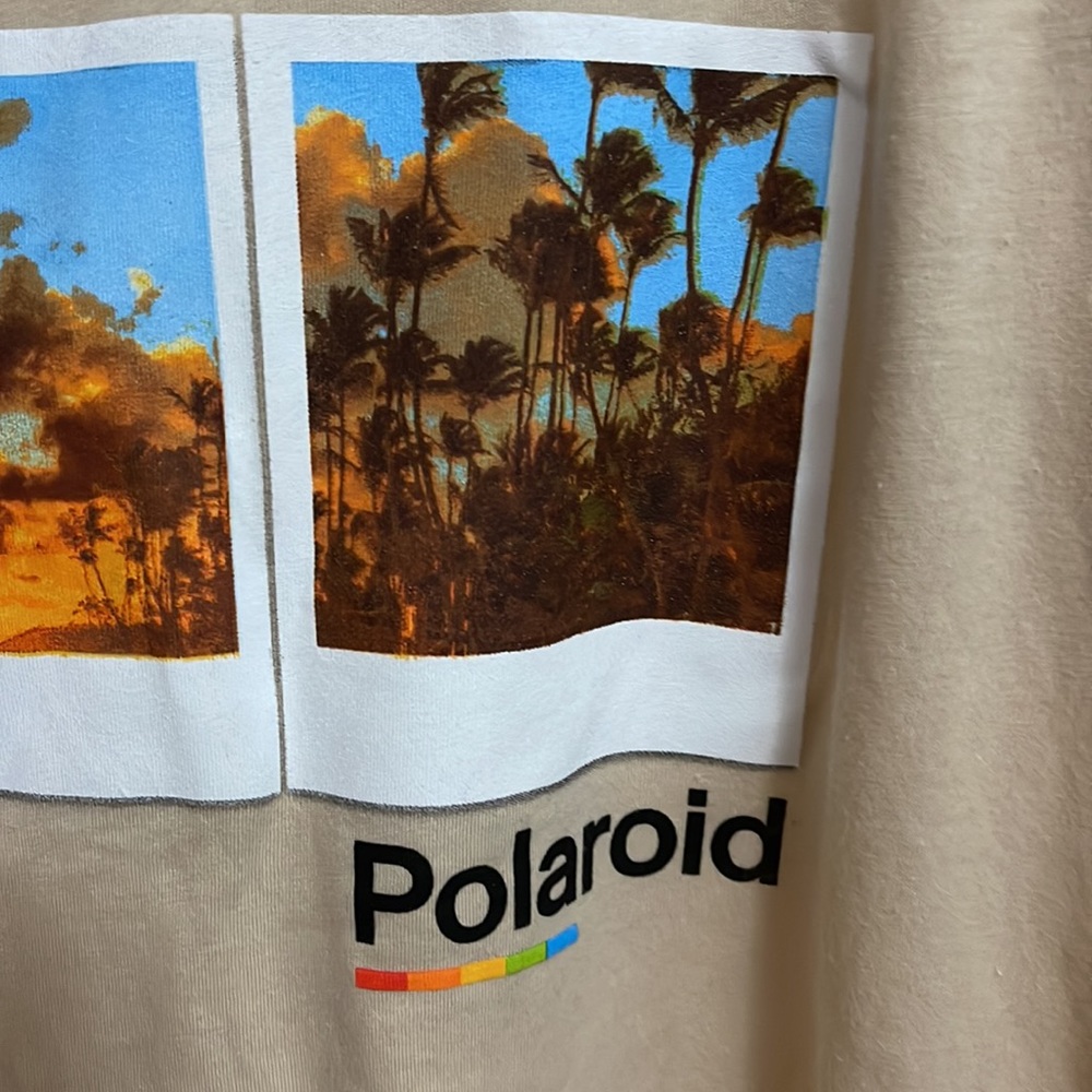 Polaroid graphic short sleeve tee shirt women’s peach size 2X NEW - Picture 3 of 8